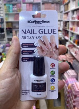 Brush on black nail glue
