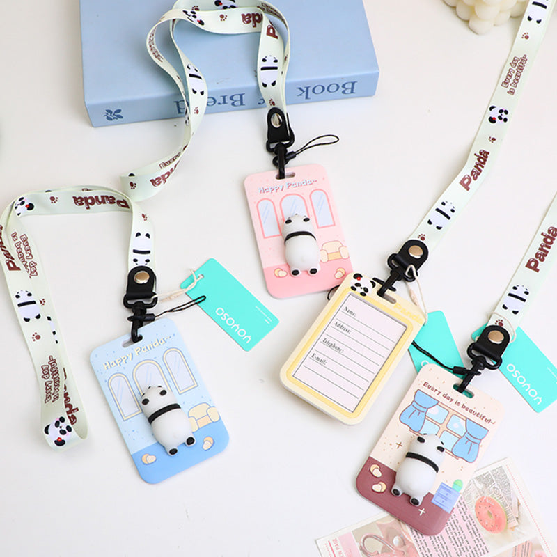 Panda Long Rope Card Holder