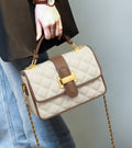 Women Bag 1097 Beige White