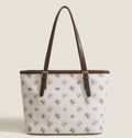 Women Bag T03 Beige White