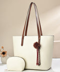 Women Bag 6630 Beige White