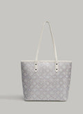 Women Bag V198 Beige White