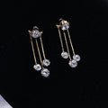 Sparkling tassel earrings