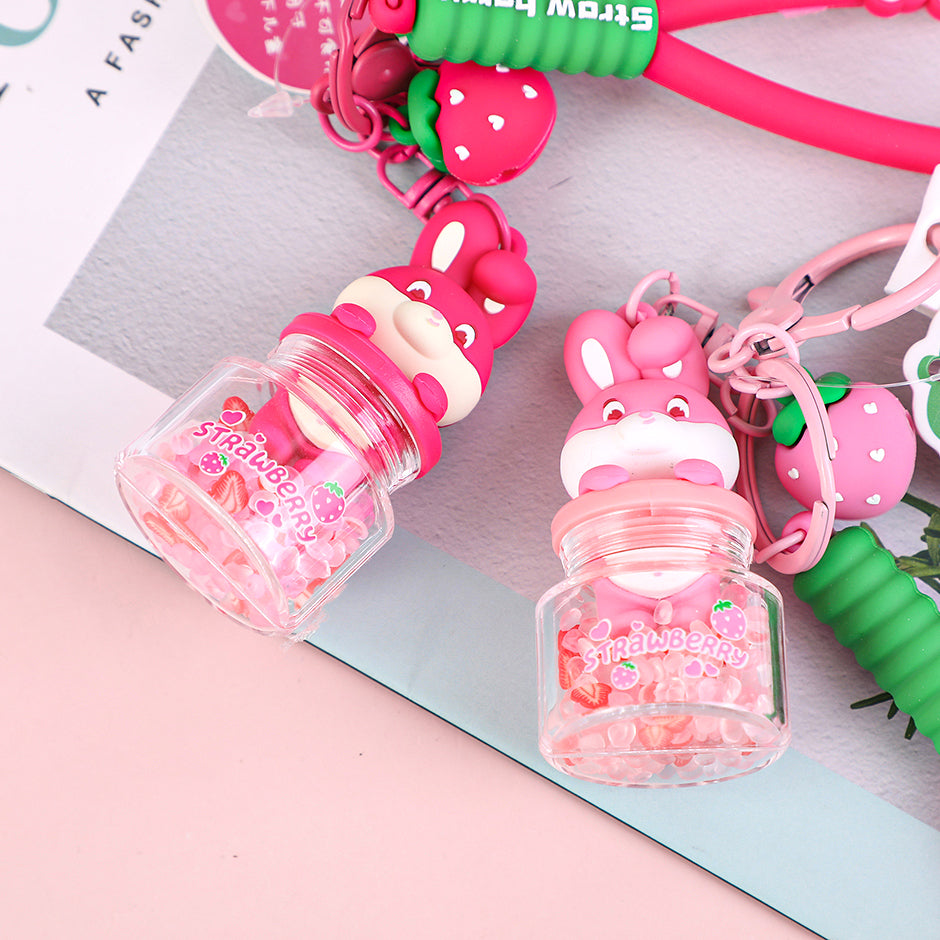 Sweet strawberry rabbit aromatherapy pendant