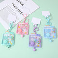 Summer bear and rabbit shooting machine key chain