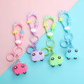 Monster family series-monster car key chain with grab rope