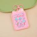 Cherry Blossom Cat Rabbit Digital Sliding Puzzle Keychain