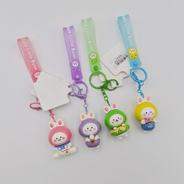 Holographic Cute Bunny Keychain