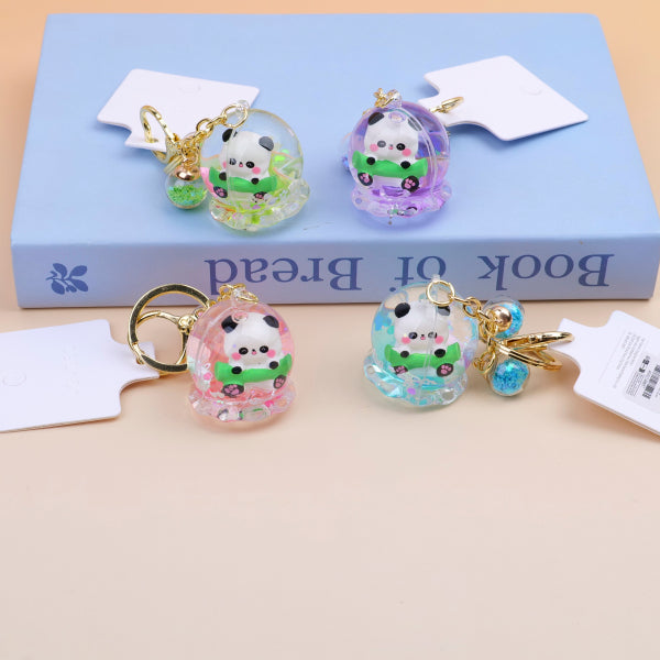 Dripping Oil Bamboo Panda Keychain