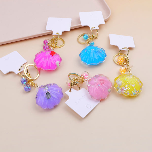Dripping Oil Shell Keychain