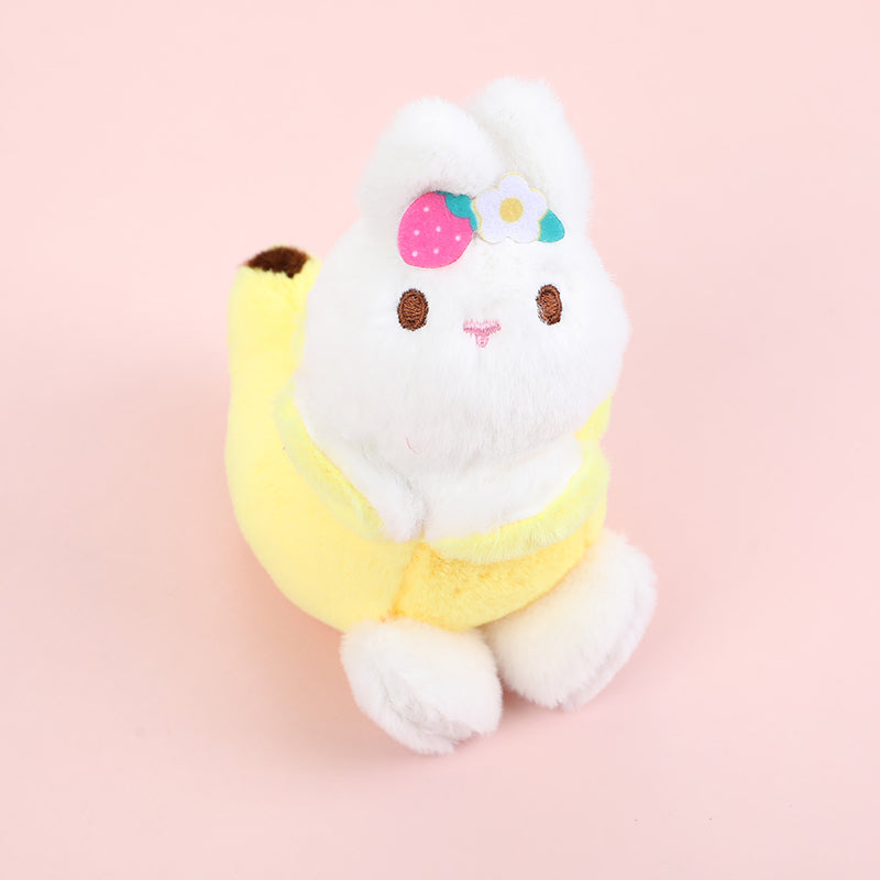 Banana rabbit plush pendant