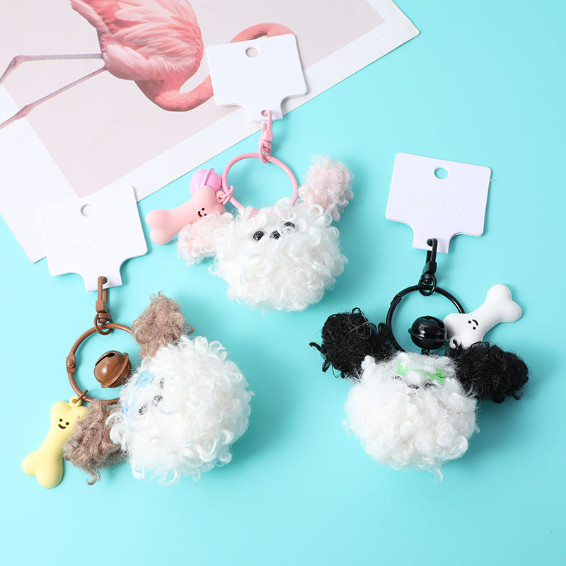 Magic dudu series fabric doll key chain-puppy plush pendant