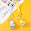 Cute navy duck with shaking scented beads keychain