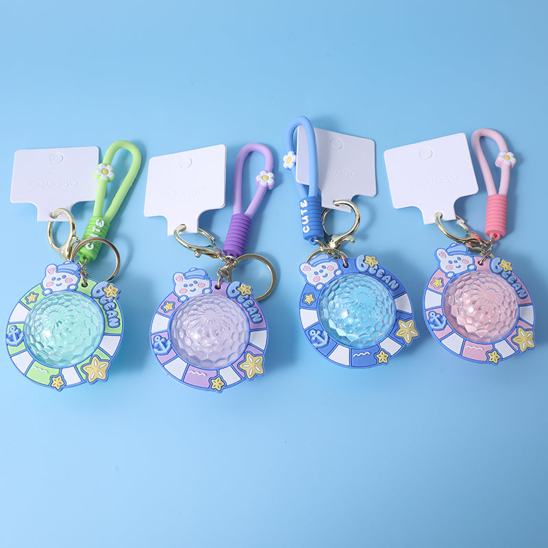 Ambient light keychain with rope-voyage rabbit