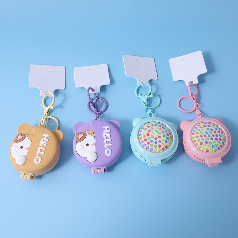 Vanity mirror key chain-kitten