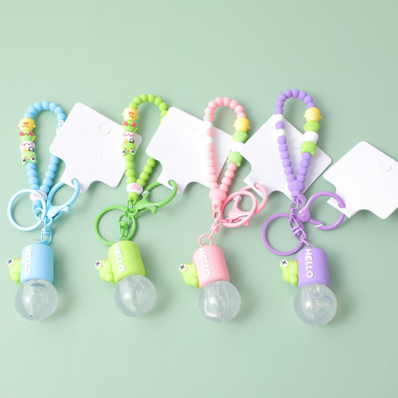 Small light bulb key chain-frog