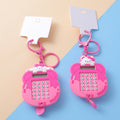 Bibi rabbit and Didi bear calculator key chain