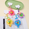 Heart shaped maze monster keychain
