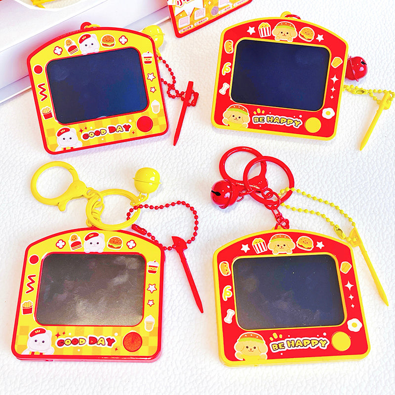 Babe Burger Shop Graffiti Sketchpad Keychain