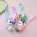 Plane Rabbit 3D Silicone Keychain