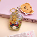 TEDDY ISLAND Series Snowman Bottle Strap Keychain