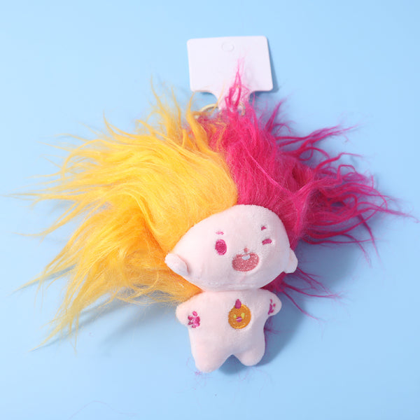 WOW PINK-hairy doll key chain
