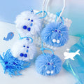 Deep blue series fabric doll key chain-Tears of whale(BYSK00584)