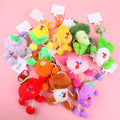 Screaming vegetables plush pullable key chain