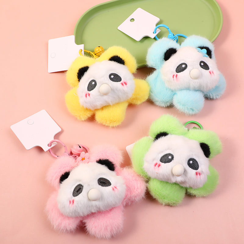 Flower Bear - Flower Plush Bubble Blowing Keychain