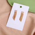 Elegant long tassel earrings - Gold