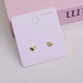 Rhinestone Heart-shaped Stud Earrings
