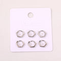 Stud earrings combo set 3 pairs-4