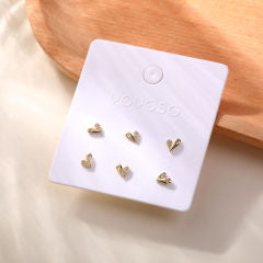 3-Pair Trendy Stud Earrings-3