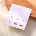 3-Pair Trendy Stud Earrings-7