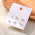 3-Pair Trendy Stud Earrings-9
