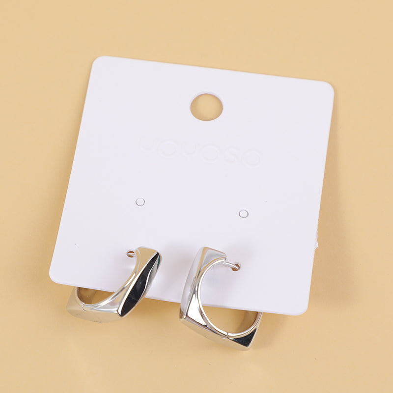Square hoop earrings