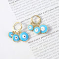 Simple versatile mixed material earrings-131