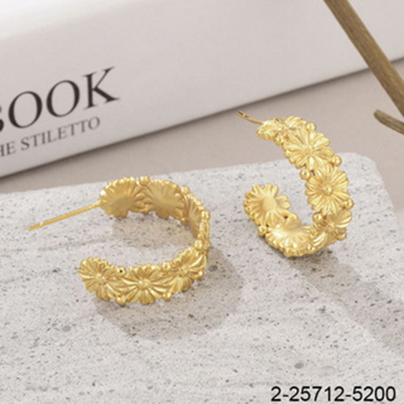 Mixed material earrings-45