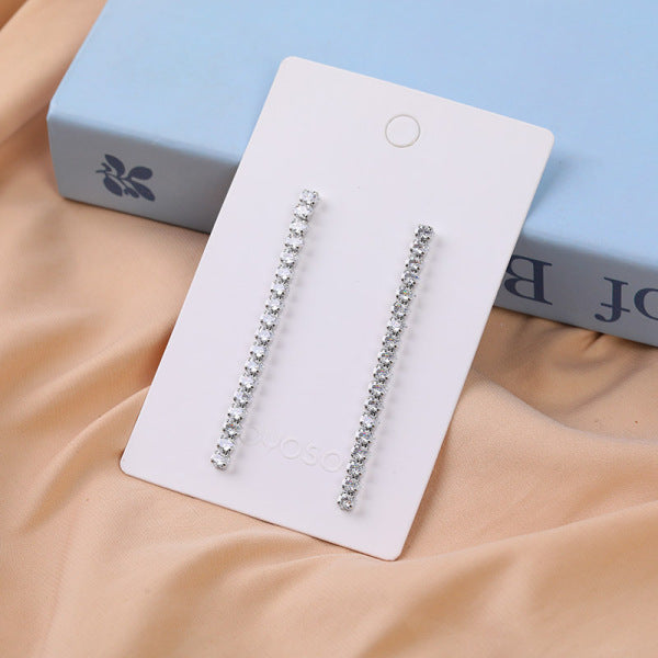 Tassel Zirconia Earrings