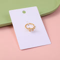 Gold butterfly opening ring