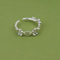 Silver Flower Ring