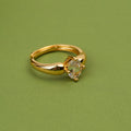 Gold Mono Zirconia Ring