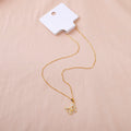Butterfly pendant gold necklaces -2