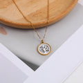 Pierced tree pendant necklace