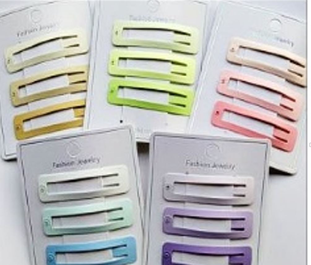 Spring color square BB clip 3pcs