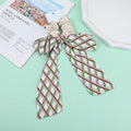 Contrasting color diamond checkered rubber band