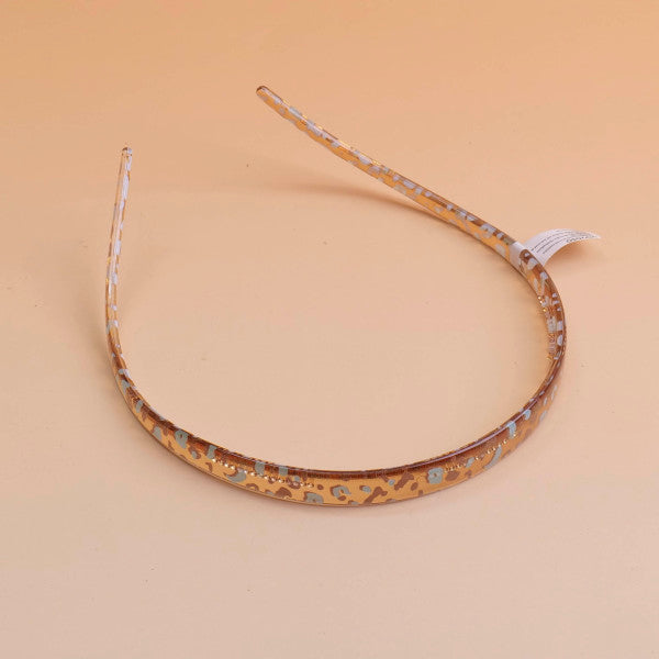 Leopard print flat headband