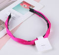 Rose red series-plain winding hair band