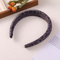 Leopard Print Series High Crown Headband – Gray