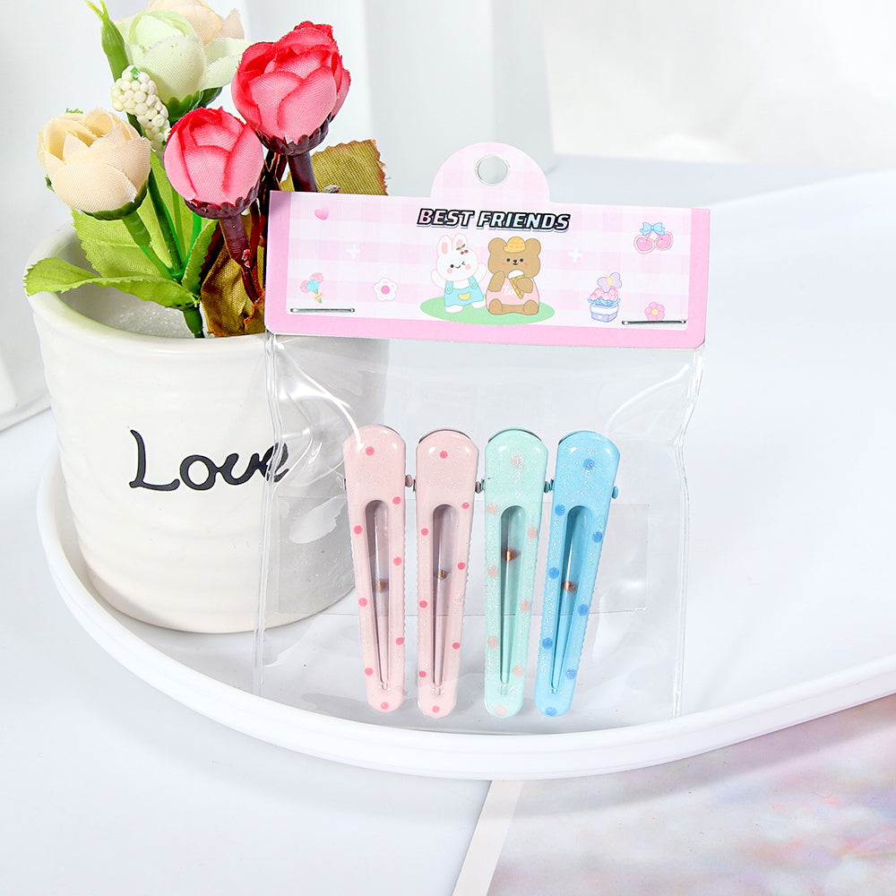 Rabbit-shaped Dotted Hair Clip
